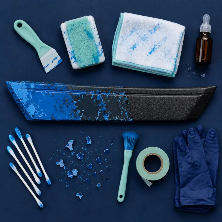 How to safely remove paint from plastic trim on a luxury car