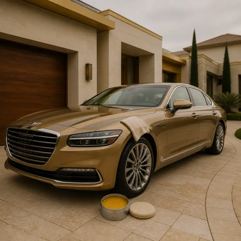 Carnauba auto care for a deep warm gloss on luxury paintwork